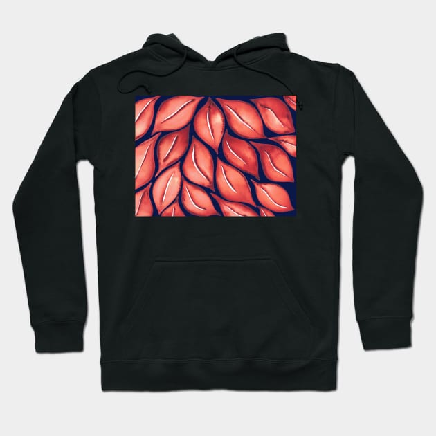 Little Rock Leaf Pattern Hoodie by LoriAlex2020